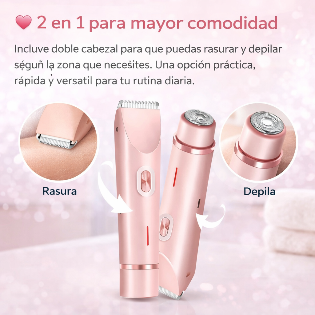 Rasuradora Depiladora Para Mujer 2 en 1