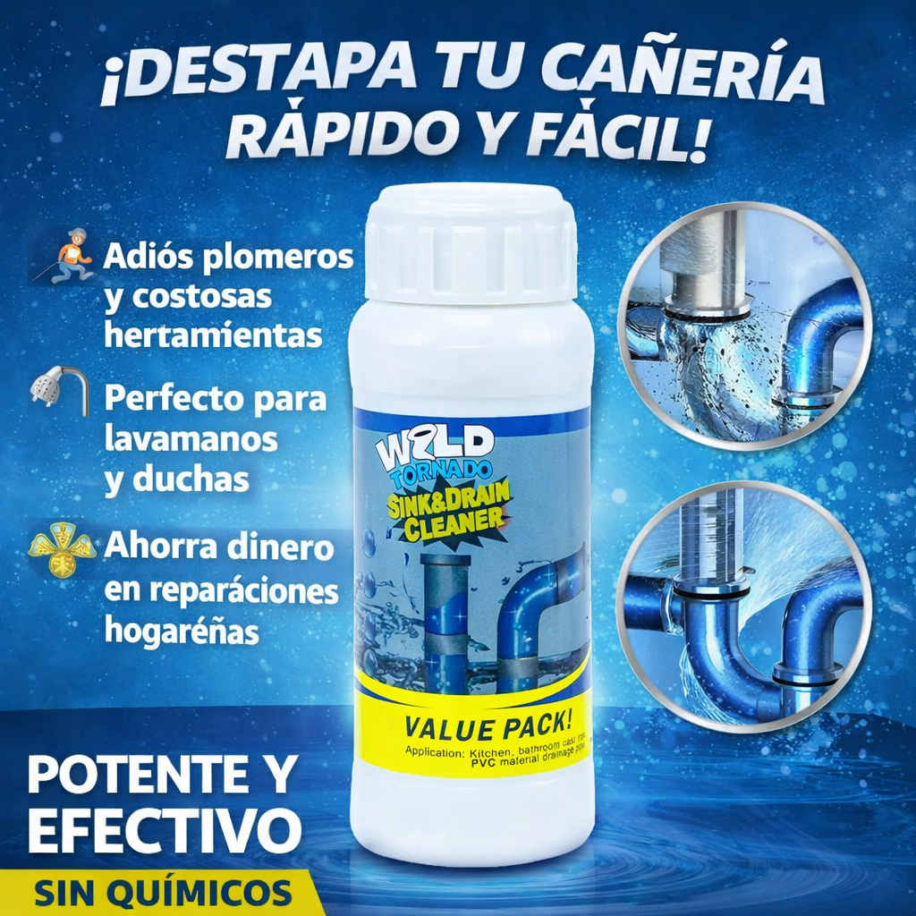 Wild Tornado Destapa Cañeria