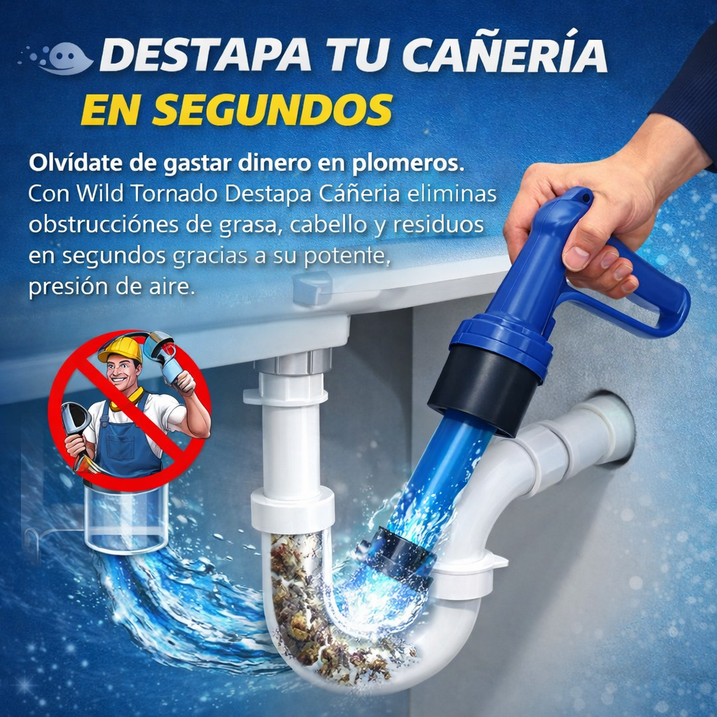 Wild Tornado Destapa Cañeria