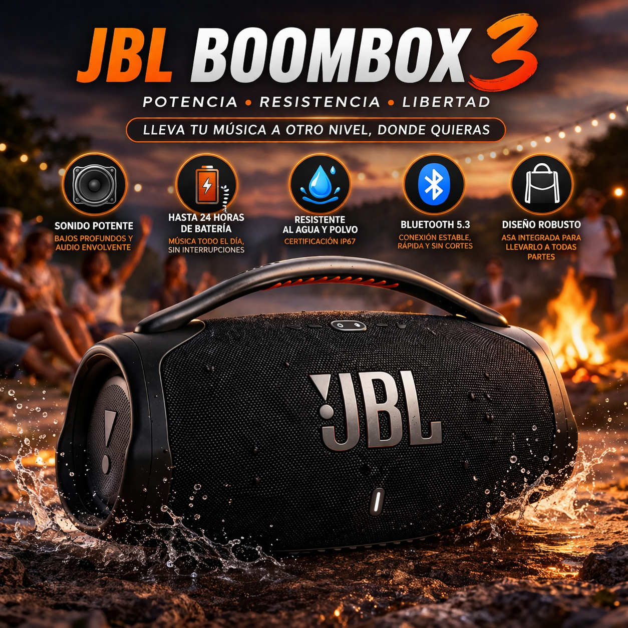 Parlante JBL Boombox 3
